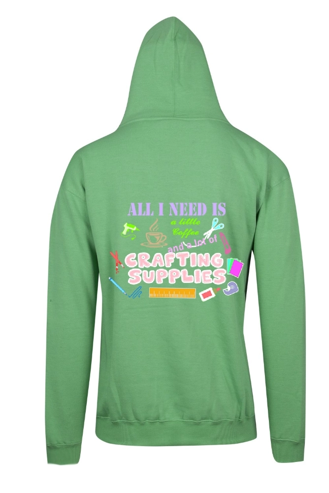 A LITTLE COFFEE ZIP HOODIE